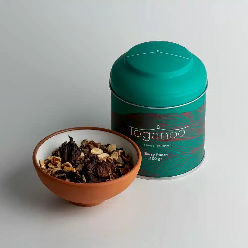 meyveli böğürtlenli bitki çayı