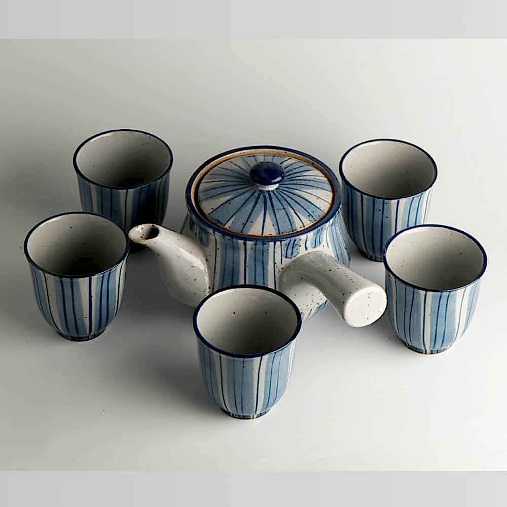 şık dekoratif çay demlik seti