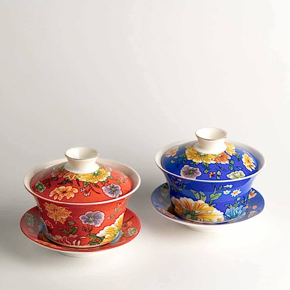 Floral Gaiwan Demlik